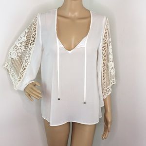 Leyendecker Cream Silk Blouse